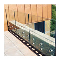 Reilbu Easy Install Standoff  Glass Railing System  for  Stairs Balcony Proch