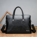 2024 Custom Mens Soft Blue Small New Simple Laptop Bag 15.6 Pu Leather