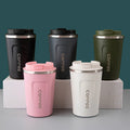 380/510ml Stainless Steel Travel Mug Leak-Proof Vacuum Insulated Thermos Coffee Tea Office Cup 12-24 Hours Thermal Insulation