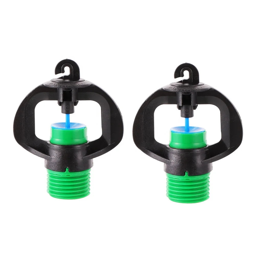 1/2" Male Thread 360 Degree Automatic Rotating Refraction Sprinklers System for Garden Greenhouse Lawn Irrigation