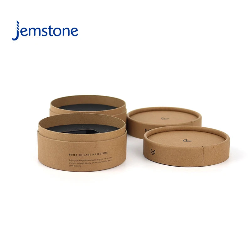 Printed OEM ODM Recyclable Cylinder Packaging Luxury Blown Kraft Cardboard Product Gift Cosmetic Round Paper Tube