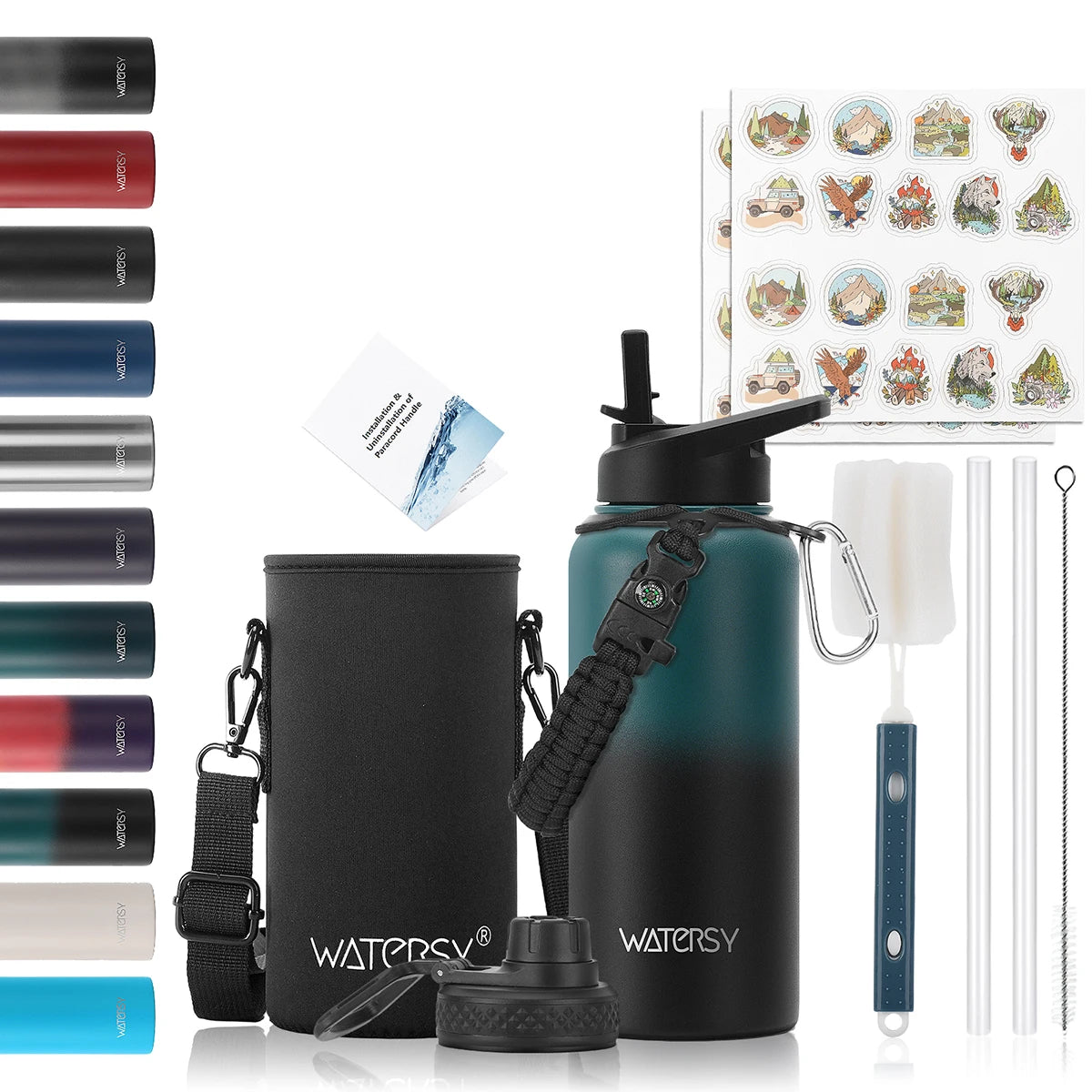 China Brand Watersy Water Bottle Thermos Zhejang with Large Capacity 32oz SS304 Stainless Steel for Outdoor Water Bottles