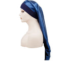 Madeshine Long Tail Silk Bonnets Edge Wraps Homme Polyester Satin Daily Four Seasons Adult Women Night Head Wrap Sleeping Cap