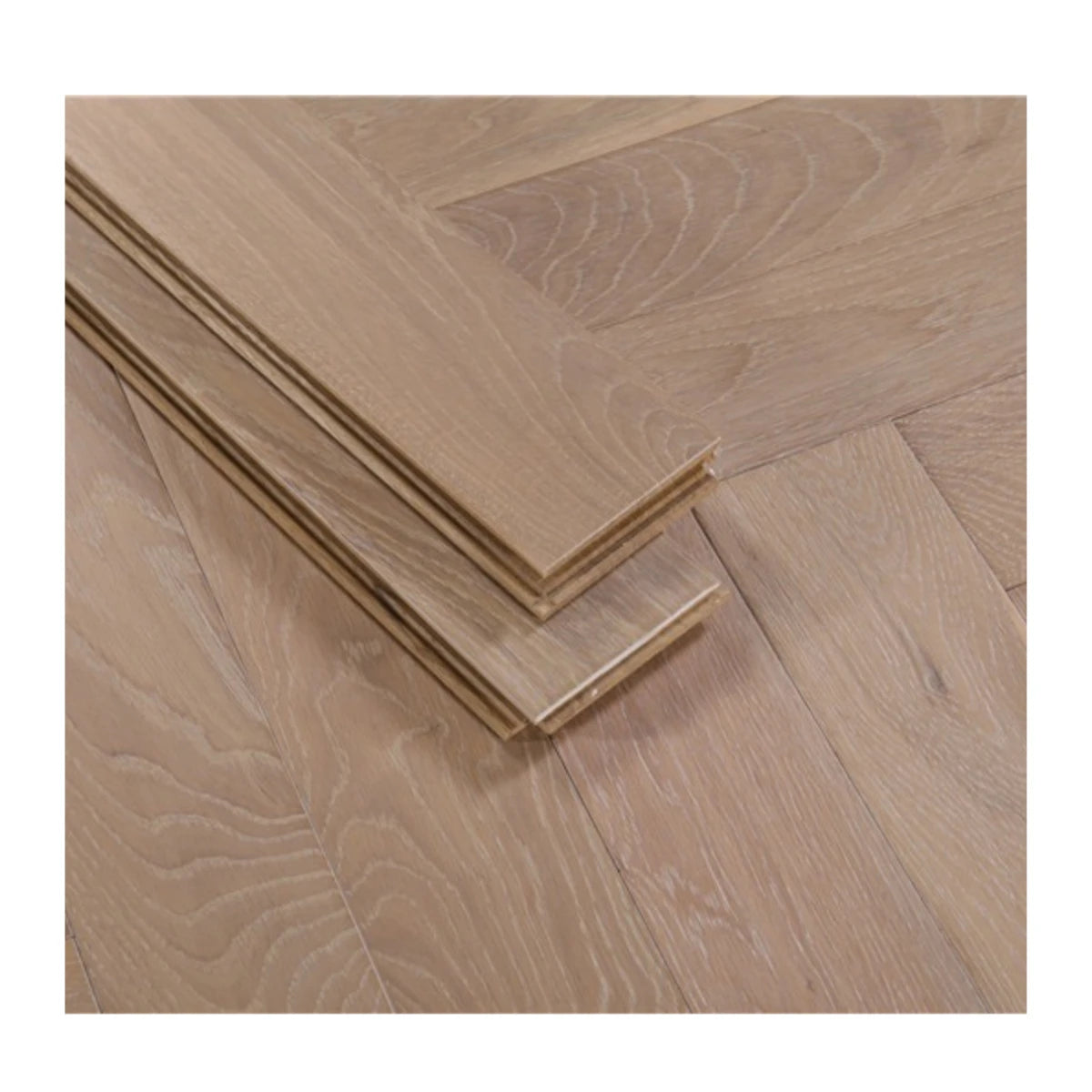 Dart Luxury Modern White Oak Herringbone Wood Flooring Solid Versailles Residential Building Parquet ABCD UV Lacquered Surface