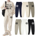Doveark K8 330G Wholesale Custom Private Label 100% Cotton Elastic Waist Heavyweight Regular Fit Straight Leg Unisex Sweatpants