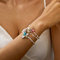 Summer Hot Sale Whelk Shell Bracelet Women Bohemian Seed Bead Starfish Shell Bracelet for Girls