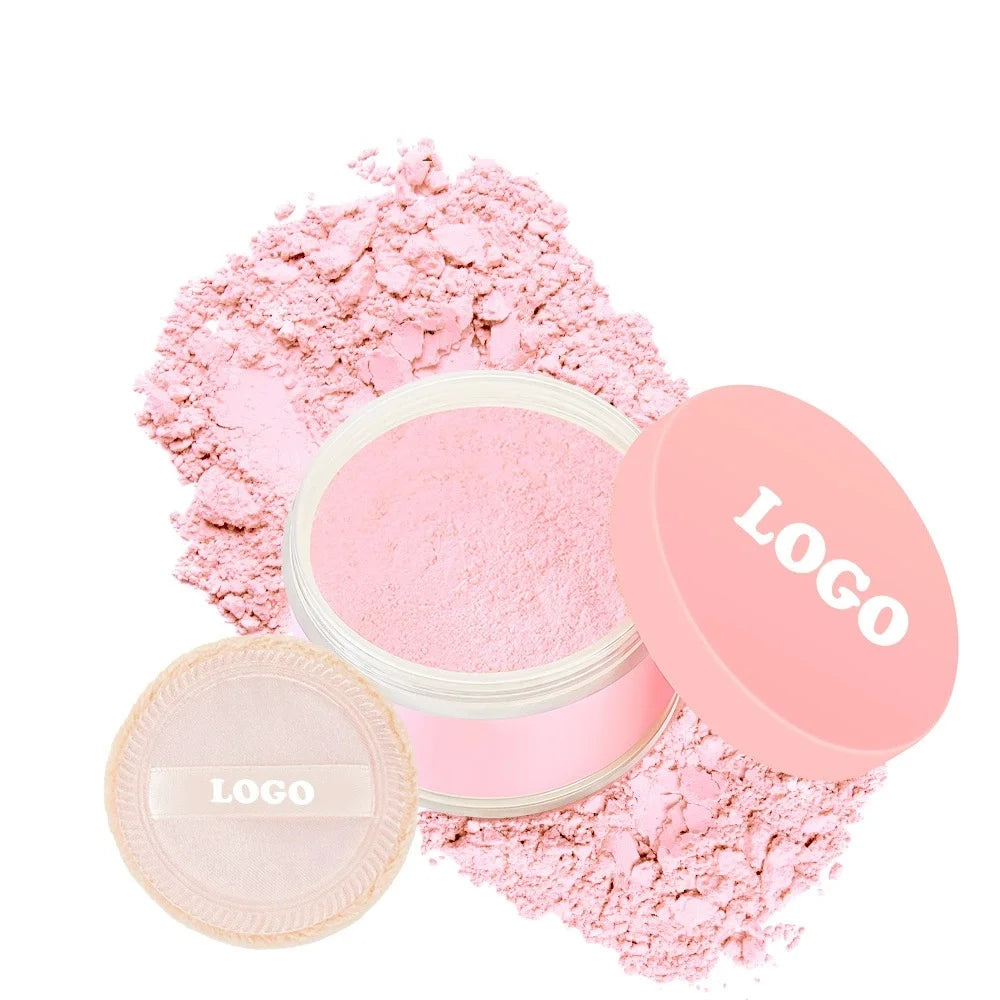 New Arrival14 Colors Pink Packing Waterproof Long Lasting  Loose Powder Custom Private Label Makeup  Setting Loose Powder
