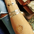 Graduation Season Custom Temporary Waterproof Gold Shiny Tattoo Men and Women Body Arms Tattoo Stickers