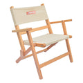 Lauren's Mini Series Custom Pink Stripe Moon Chair Sling Adjustable Wooden Luxury Folding Beach Chair Portable Outdoor Park Gym
