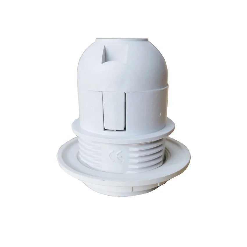 Vintage CE E27 Lamp Holder Plastic Light Bulb Socket in Black and White Stylish Old-World Lamp Bases