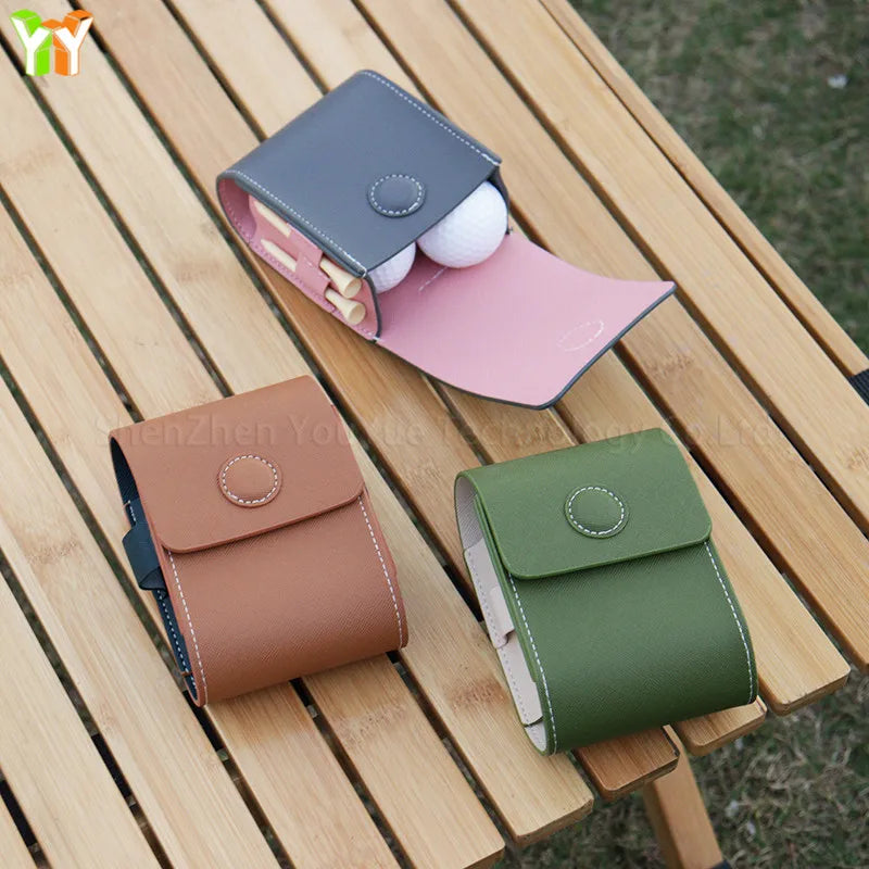 PU Leather Golf Rangefinder Case Custom Logo Viewfinder Storage Bag Golf Range Finder Holder Pouch