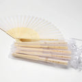 Wedding Fan Logo Personalized Custom Bamboo Folded for the Event