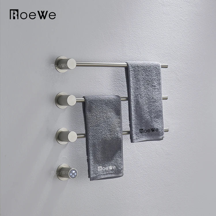 CE and SAA Approved Modern Design Bath Towel Rack Warmer Electric Wall-mounted Towel Warmer Rack Heated Bars Hot Towel Rail