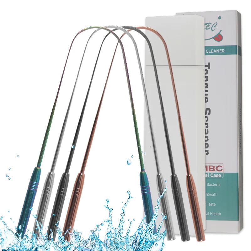 Tongue Cleaner100% 304 Stainless Steelused to Remove Plaque Odor and Restore Hygiene or Taste