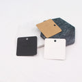 Paper Ring Card 6x6cm Square Jewelry Rings Display Packaging Cards Holders Price Hanging Tags Custom logo