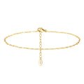 European and American 925 Sterling Silver Summer Beach Anklets for Women Gold Plated  Jewelry