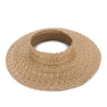 Hawaiian Island Natural Grass Bulrush Lauhala Straw No Top Crown Papale Mexican Sombrero Beach Hat