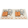 Boutique Hot-Selling Microfiber Leather Bracelet Orange Display Tray Jewelry Window Display Props Packaging & Display Stand
