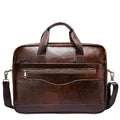 HUMERPAUL Custom Bag for Men Genuine Leather Briefcase Business Handle Messenger Shoulder Bags Male Office Crossbody Laptop Bag