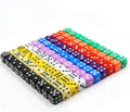 Opaque Colors 12mm Sided Round Corner Pip Dots Cube Plastic  Acrylic Bouncing Game Dices Cubes Wholesale Dice Casino Block
