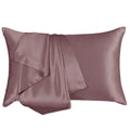 Eco-friendly 100% Bamboo Satin Pillowcase Breathable Cooling Cushion Cover Knitted Technique Solid Pattern for Home Hotel Use