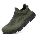 Men's Best Selling Thick Bottom Durable Sneakers Stretch Flyweaving Men's Casual Shoes Breathable Non-Slip Men's Walking Shoes