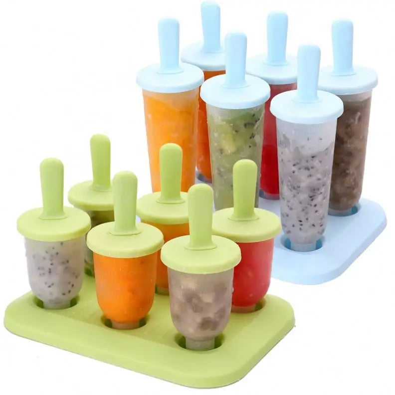 BPA  Free Ice Pop Molds Ice Bar Makers Plastic Popsicle Mold