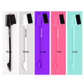 Leeons Private Label ABS Plastic Edge Control Hair Brush Nylon Bristles Waterproof Compact Design for Eyelash Eyebrow Hair Dye