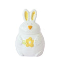 Easter Bunny Cookie Jar Handpainted Rabbit Canister Ceramic Bunny Storage Jar