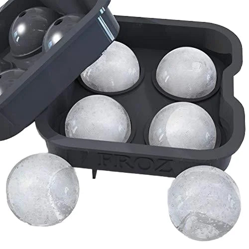Wholesale Large Eco-Friendly Silicone Sphere Ice Cube Tray Custom Round Ice Ball Maker Mold for Ice Cream Tools