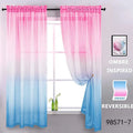 Hot Selling Colorful  Ready Made Window Curtain Sheer for Home //