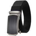 LQbelt Fashion Men's Canvas Belt Automatic Buckle Belt No Ratchet Belts for Male Polyester Outdoor Wholesale Factory