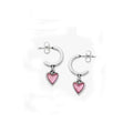 Wholesale 925 Sterling Silver Earring Antique Silver Earring Sweetheart Gemstone Hoop Dangle Earrings for Women