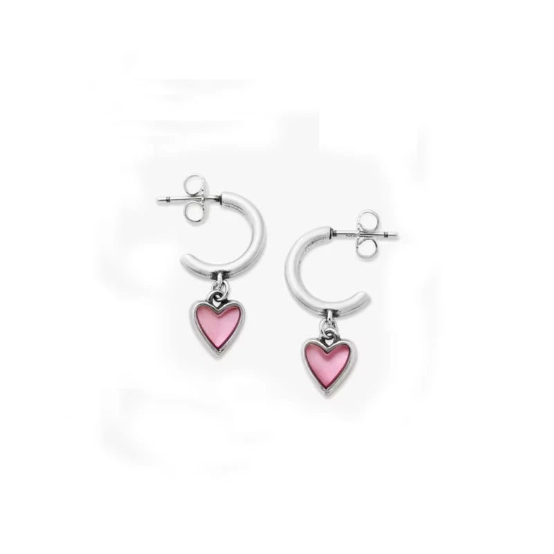 Wholesale 925 Sterling Silver Earring Antique Silver Earring Sweetheart Gemstone Hoop Dangle Earrings for Women