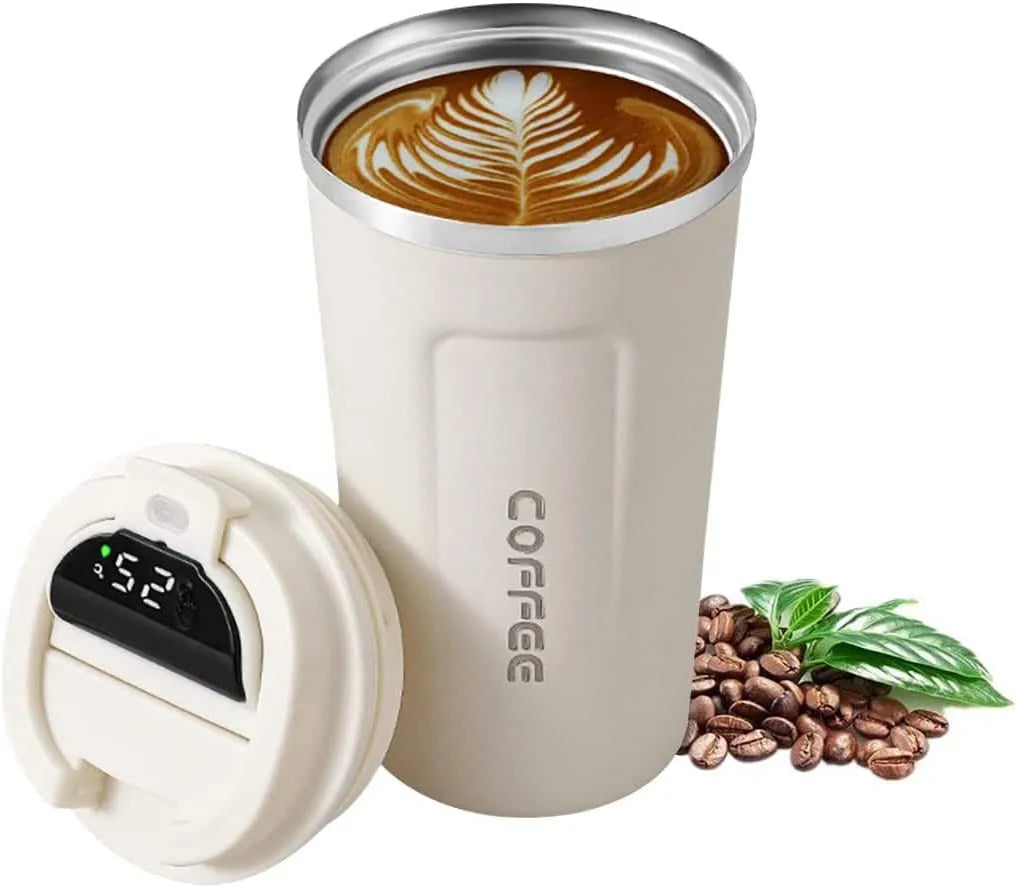 Travel Coffee Mug Stainless Steel Thermos Cup Smart Coffee Tumbler Thermos Cup With Intelligent Temperature Display Keep Hot