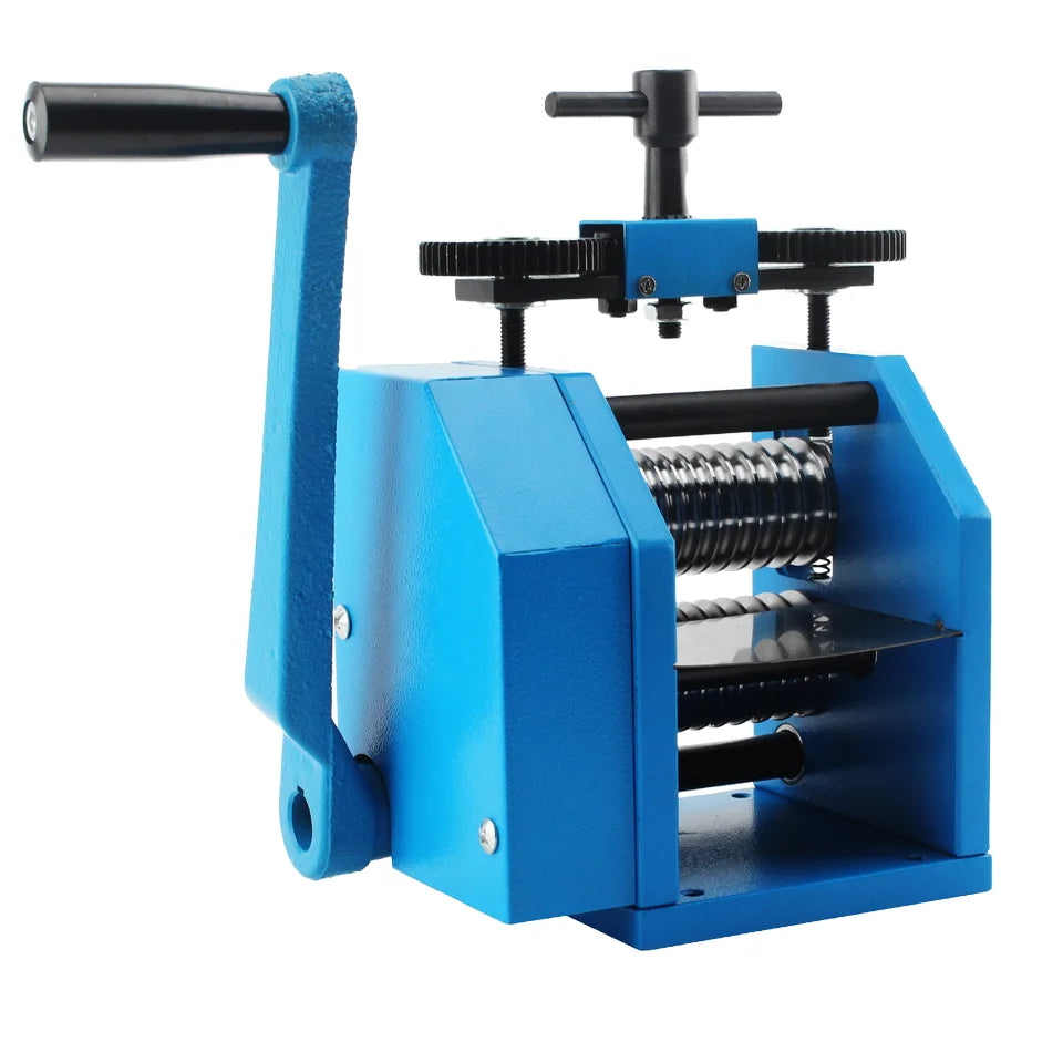Square Semicircle Pattern Wire Roller Mill Manual Combination Rolling Mill Machine with Gear Jewelry Rolling Mills