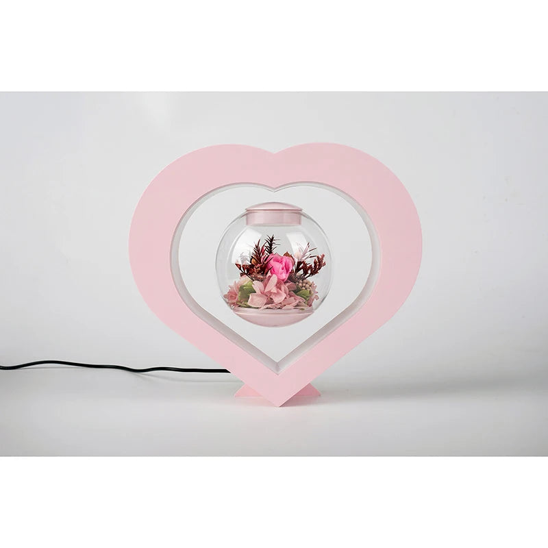 Hover Plant Levitating Preserved Flower Plant Air Bonsai Magnetic Floating Flower Pot for Christmas Gift