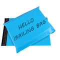RONGWEN Custom Logo Blue Thank you Eco-friendly Plastic Shipping Waterproof Envelope Poly Mailer Courier Mailing Bags