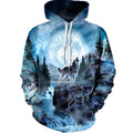Men's Retro Vintage 3D Printing Graphic Hoodie Solid Pattern One Size Hooded Sweatshirts for Men and Women
