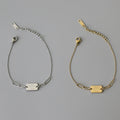 New Arrival Link of Lovely Bracelets Stainless Steel 18K Gold Plated Dainty Couple Audacity Cute Bracelet Jewelry for Gifts