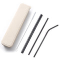 Customized 304 Stainless Steel Metal Drinking Straws Set Colorful Reusable Straws Eco-Friendly Case Bar Accessories Cover Styles