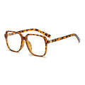 Fashion Brand New Oversized Square Metal Hinge Lightweight Anti Blue Light Glasses for Diamond Face Shape Unisex Adults
