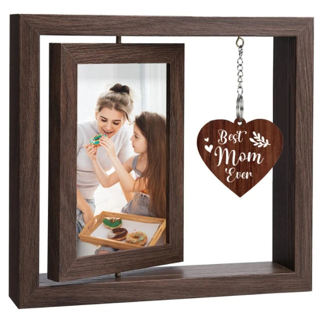 Pet Memorial Frames for Loss of Dog Rotating Wooden Picture Frame Sympathy Bereavement Gifts