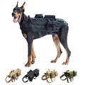 KINYU Customizable Nylon Dog Vest Harness Detachable Pockets Saddlebag Tactical Chest Vest No Pull Feature Printed Ribbon