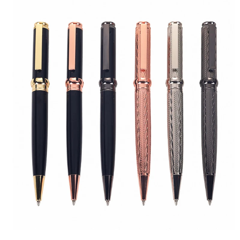 Business Birthday  Rose Gold Plated Executive boss Pens Elegant Metal Fancy Engraved Pens for Signature Colleague Students