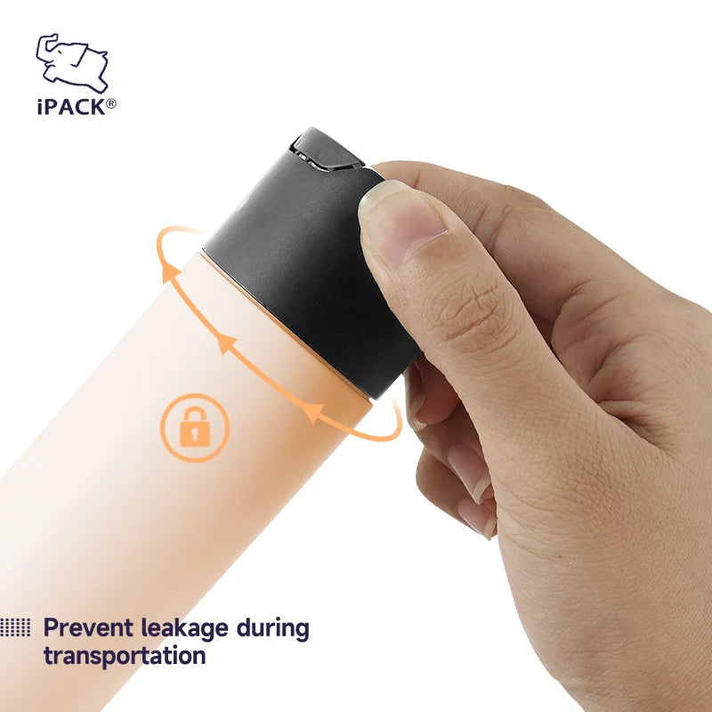 Reusable Plastic Leak-proof Lock Design 300ml 400ml 500ml 600ml 1000ml Empty Shampoo Bottle Accept Custom Logo