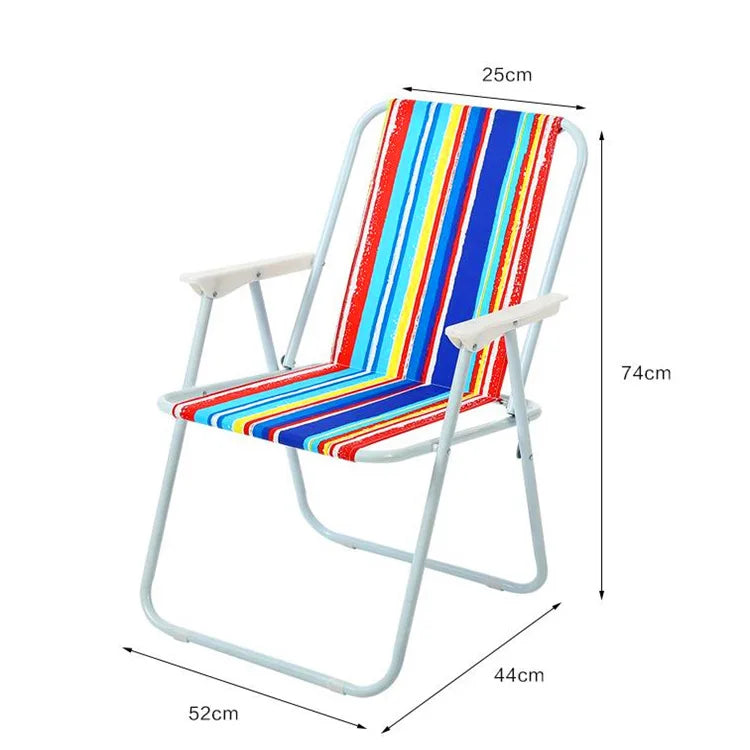 Sp-392 Outdoor Folding Chair Recreational Spring  Camping Beach Chair Indoor Backrest Chair
