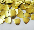 Arched Brass Charm 14x14mm Textured End Charm for Earring Bracelet Making