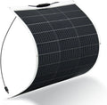 220W Flexible ETFE Solar Panel for Boat RV Camping-Waterproof Junction Box Full Black 25.4% Efficiency