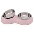 Wholesale Double PET Dog Bowl Stainless Steel